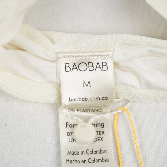Baobab Alice Bikini Square Neckline Top & High Rise Bottoms in Pearl - Size M - Picture 5 of 15